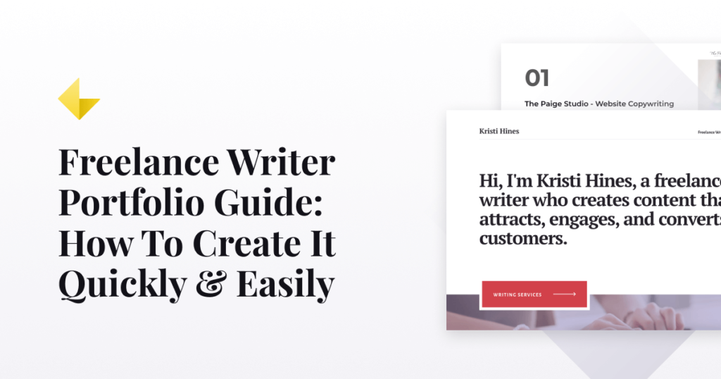 create a freelance writer portfolio quickly and easily