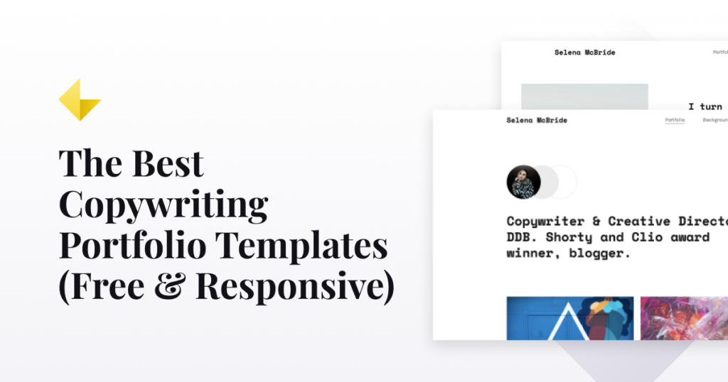 the best copywriting portfolio templates (free & responsive) — blog post by Copyfolio