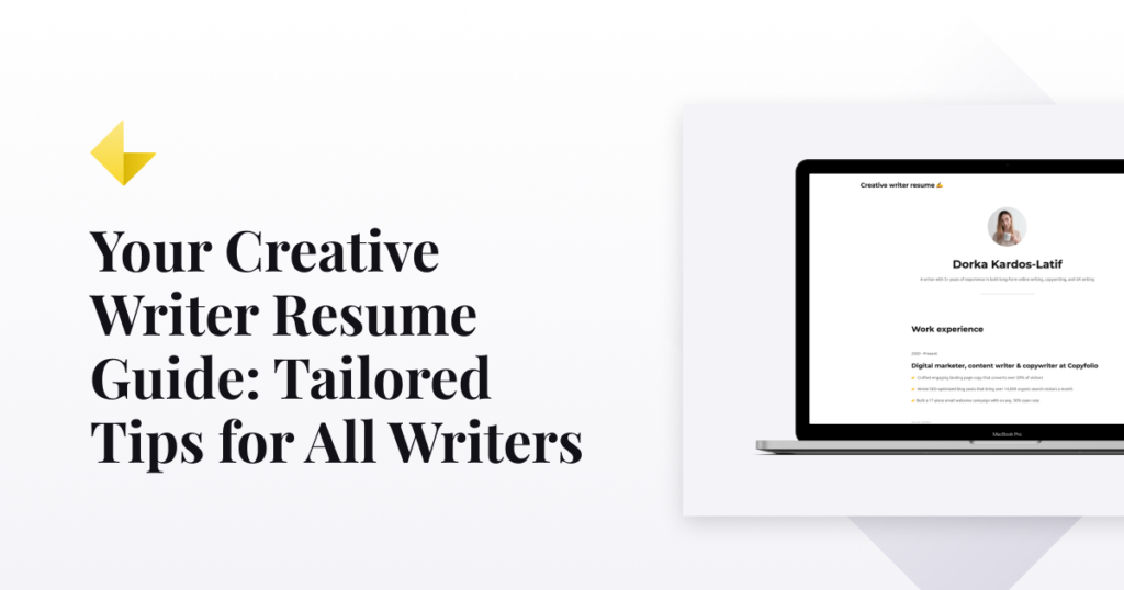 your creative writer resume guide: tailored tips for all writers